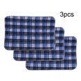thumbnail image 3 of Alèse Réutilisable Lavable pour Incontinence, Alèse de Lit 3 Pcs Réutilisable Lavable, Alèse Absorbante pour Adultes Incontinence, Bleu à Carreaux 45x60, 3 of 6