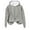#222-Gray, variant on Craaazy Women's Christmas Holiday Cute Loose Long Sleeve Hoodie Sweatshirt Gifts