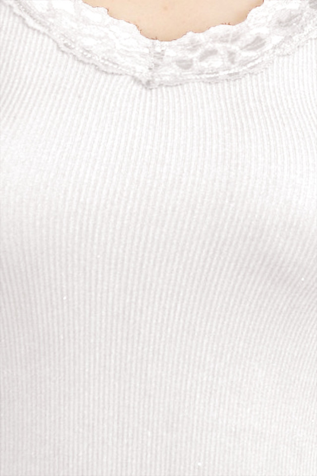 Women's -Junior's V-Neck Racer Back Lace Strap Tank