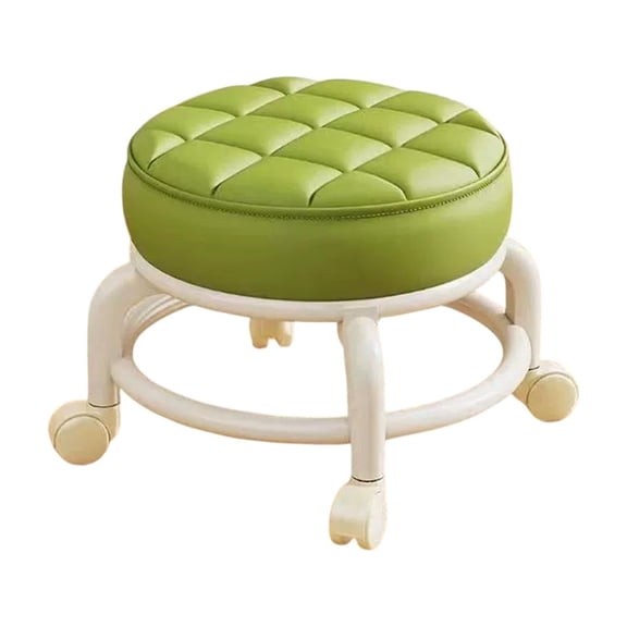 Eoozwa Low Height Rolling Stool with Wheels Heavy Duty Rolling Stools 360 Degree Rotating for Home Cleaning Garage Fix Stool Outdoor Office Working Flooring Cleaning