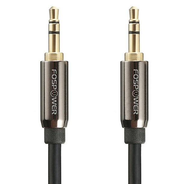 FosPower Audio Cable [3FT] Stereo Audio 3.5mm Auxiliary Short Cord Male