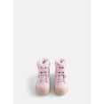 thumbnail image 3 of Wonder Nation Toddler Girls' Bump Toe Winter Booties with Faux Fur Trim, 3 of 5