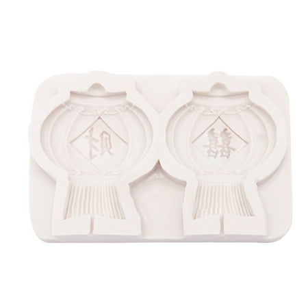 

Fondant Silicone Molds for Cake Decorating Silicone Lantern Shaped Chinese Words Pattern Cake Moulds Cake Baking Gadgets