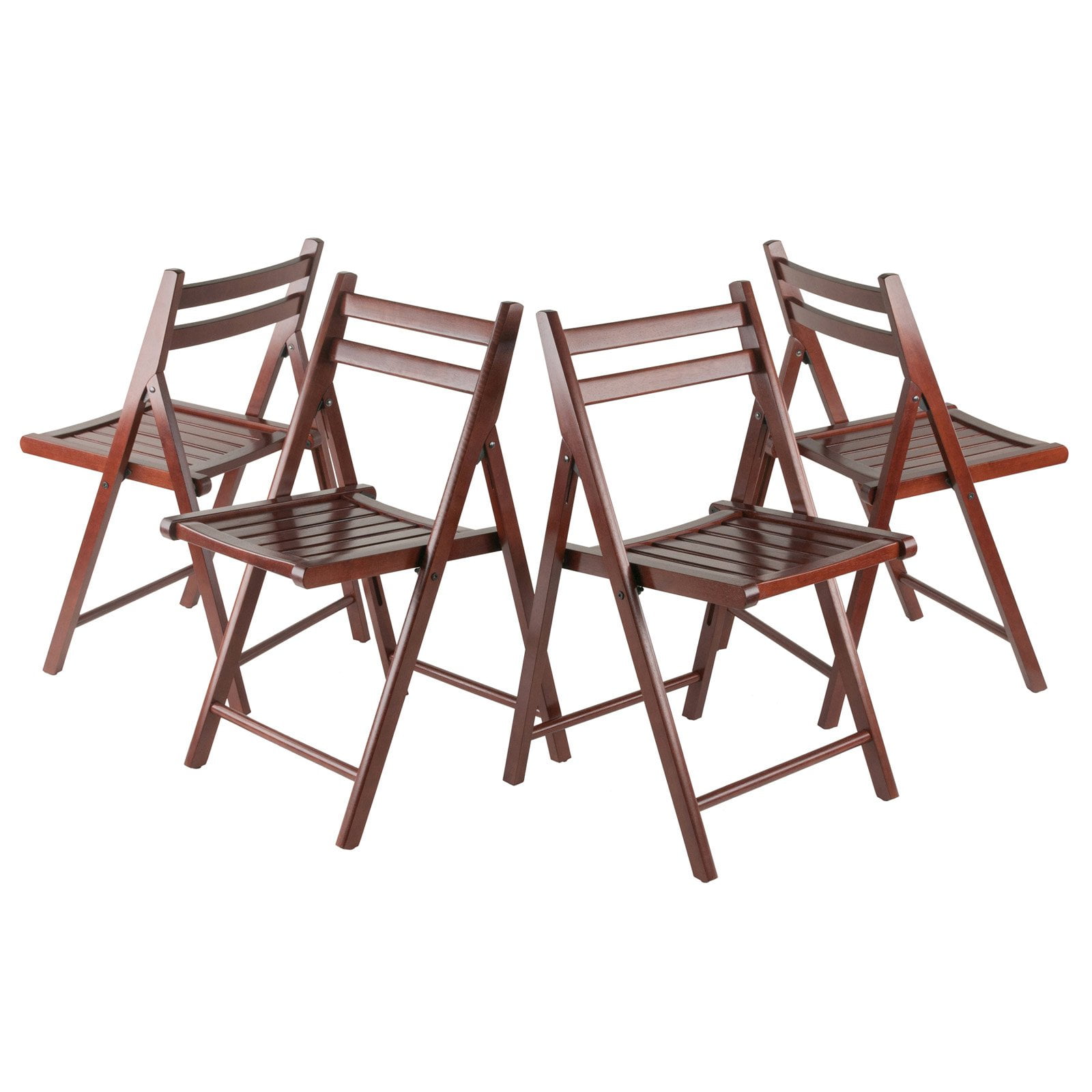Winsome Wood Robin 4 Pc Folding Chair Set Natural Finish