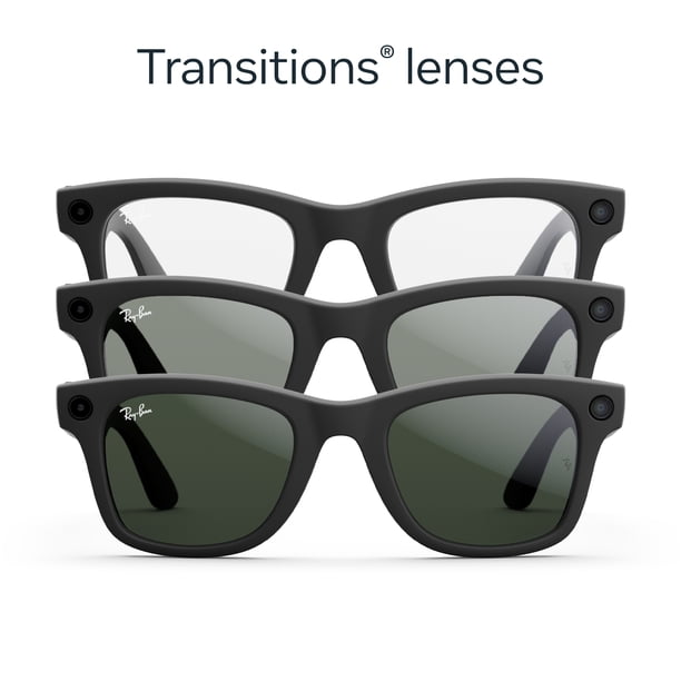 Ray-Ban | Meta Wayfarer (Gen 1) - Matte Black, Clear Green