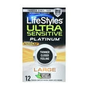 Lifestyles Ultra Sensitive Platinum Large 12 Pk