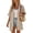 Khaki, variant on Cardigans for Women, Casual Lightweight, Elbow Sleeve Open Front Cardigan Sweaters,Female White XL
