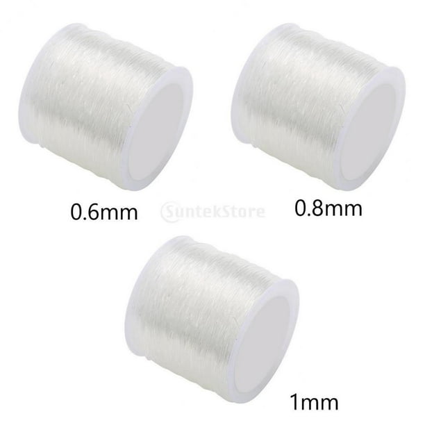 10 m de fil élastique 0,8 mm, haute résistance. Cordon élastique pour  bracelets en perles