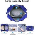 thumbnail image 2 of FUNING Travel Duffel Bag, Weekender Overnight Carry On Bag Women Men, Foldable Waterproof Gym Luggage with Metal Buckle Strap, 2 of 8