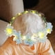 thumbnail image 5 of Diadema con corona floral, diadema de flores, diadema decorativa para niñas Azul, 5 of 9