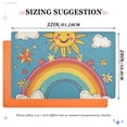 thumbnail image 6 of Yayeee Doormat for Indoor Entrance 32" x 20" Non Slippery Floor Rug, Rainbow with Stars, 6 of 8