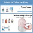 thumbnail image 4 of Dispensador de jabón automático, dispensador de jabón de espuma sin contacto y manos libres, dispensador de jabón espumoso recargable para niños, baño, cocina, oficina, hotel y comercio, 300 ml/10 oz,, 4 of 5