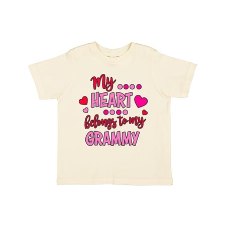 

Inktastic My Heart Belongs to my Grammy Gift Toddler Boy or Toddler Girl T-Shirt