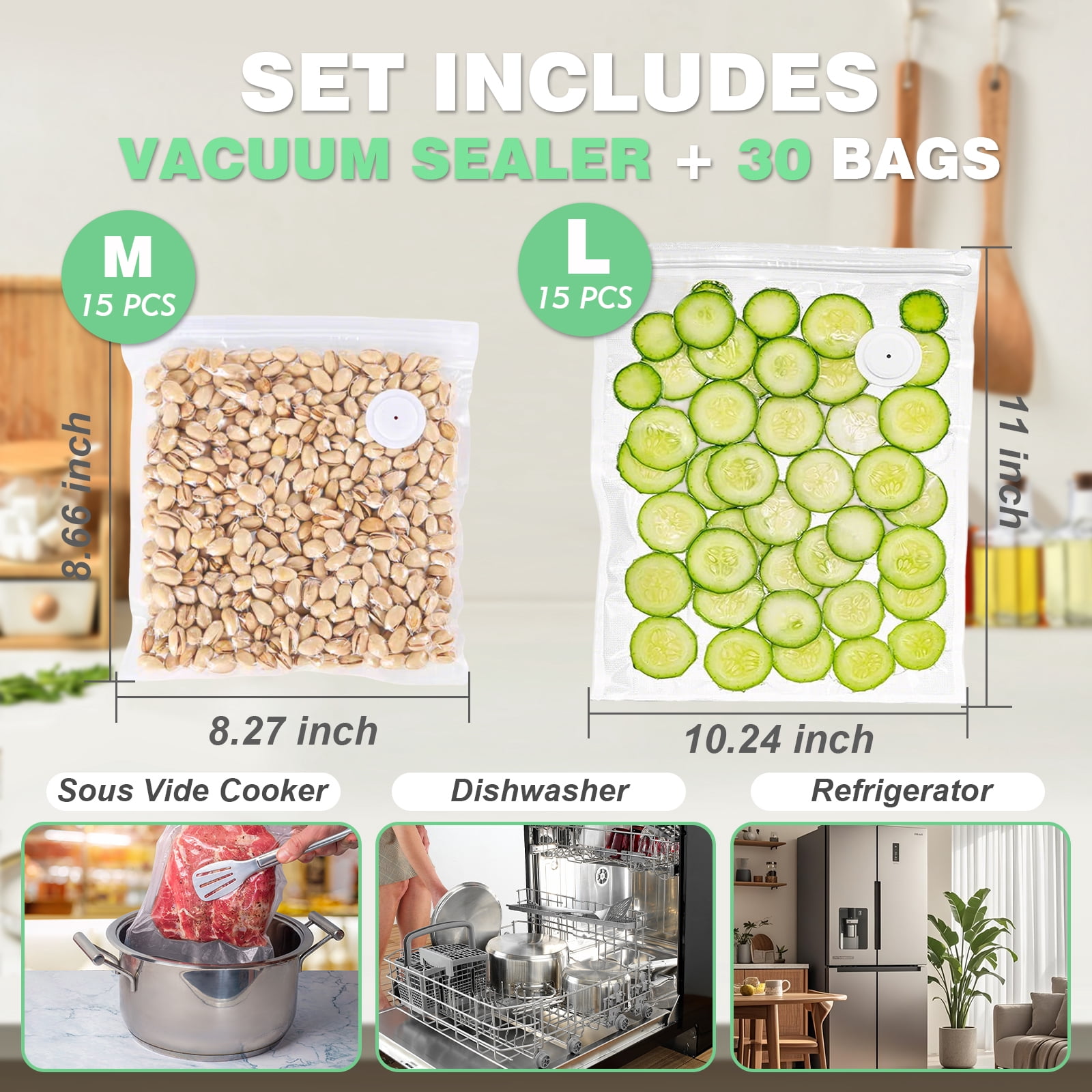 Furnhome Handheld Compact Vacuum Sealer Machine for Food Preservation