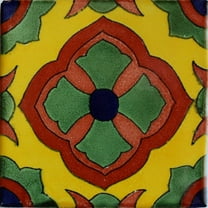 4.2x4.2 Marsala Talavera Mexican Tile, Set of 9 pcs