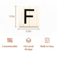 thumbnail image 2 of Stiles Letter Tiles, Wooden Crossword Wall Letters for Living Room, Dining Room, Kitchen, or Bedroom, 3.5 Inch, Letter F, 2 of 8