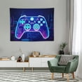 thumbnail image 2 of GOSMITH  game themed tapestry wall hanging, UV reaction game boy tapestry on game wall, game room bedroom party office tapestry, 2 of 7