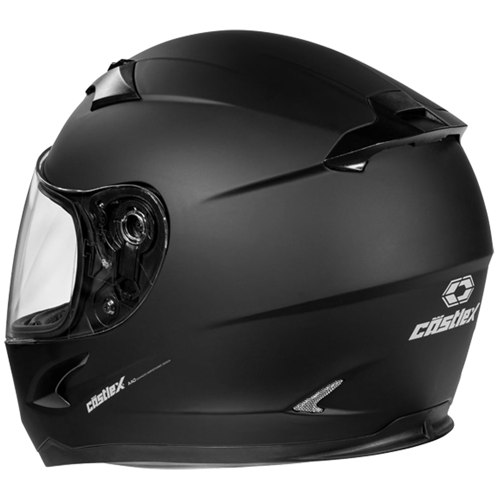 Castle X, 35-19088, Youth Full Face Helmet - Dual Lens - DOT Approved - CX360 - SOLID - Matte Black, X-Large