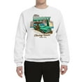 thumbnail image 2 of Wild Bobby, 1946 Vintage Ford Woody Chasing Waves Cars and Trucks Unisex Crewneck Graphic Sweatshirt, White, Medium, 2 of 3