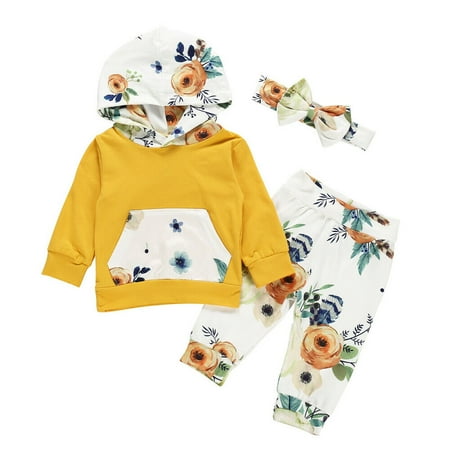 

Suanret Infant Baby Girl Fall Winter Clothes Sweatshirt Hoodie Tops Pants Outfit