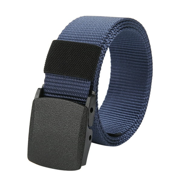 Bescita Bescita Mens Buckle Long Canvas Nylon Waist Web Belt Metal Free Security Check Belt Walmart Com Walmart Com