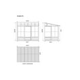 thumbnail image 3 of Gazebo Penguin Florence Add-A-Room 8 ft. x 12 ft. in Slate, 3 of 9