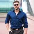 thumbnail image 4 of Camisa Slim Fit Manga Larga Para Hombre Casual Casey Kevin, 4 of 7