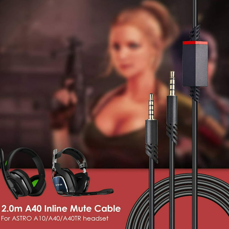 Durable Braided Cable Gaming Headsets Volume Control Microphone