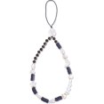 thumbnail image 1 of 1-2 piezas de cordón de cristal con perlas de imitación para teléfono, correa de muñeca con colgante de rosa para funda, llavero, billetera, decoración, 1 of 9