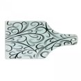 thumbnail image 1 of Abstract Cutting Board, Monotone Curvy Lines Composition Repetitive Delicate Print, Decorative Tempered Glass Cutting and Serving Board, in 3 Sizes, by Ambesonne, 1 of 2