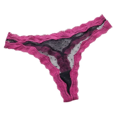 

Women s Thong Breathable Hipster Panties Underwear Comfy Low Waist Panties S Wine Red