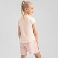 thumbnail image 6 of Kids Big Girls Dance Sports Shirts Athletic Running Gymnastics Yoga Tee Tops 5-12 Years, 6 of 7
