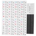 thumbnail image 2 of Piano Key Sticker,Piano Key Sticker Electronic Color Piano Label Sheet Music Stickers Ultimate Comfort, 2 of 14