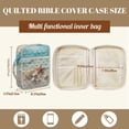 thumbnail image 5 of FOR U DESIGNS Starfish Seashell Print Bible Case Lightweight Bible Holder Case with Handle Washable Book Cover Church Bag Bible Protective Tote Bag with Zipper Pocket, 5 of 7