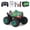 Green, variant on Yihuala Remote Control Stunt Pickup for with Flashing Light Uprights Driving Play Vehicle Offroads Toy Electronic Gift