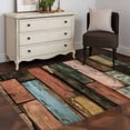 thumbnail image 5 of Vintage Wood Grains Area Rug 3x5 Washable Rug Non Slip Farmhouse Colorful Wooden Texture Large Area Rug Indoor Floor Carpet for Entryway Bedroom Kitchen Living Room Home Office Dining Room Nursery, 5 of 7