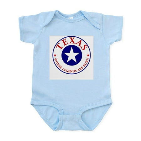 

CafePress - Texas Where Legends Are Born - Baby Light Bodysuit Size Newborn - 24 Months