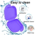 thumbnail image 4 of Keedolla 2 Pcs Étui de Protection Buccale Mignon avec Trous de Ventilation, Boîte de Rétention Dentaire avec Outil de Retrait d'Appareils Invisibles - Violet et Blanc, 4 of 8
