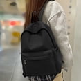 thumbnail image 2 of TGPMGRZ School Backpack for College High School Fashion Student Bag, Cute Bookbag for Women (Black), 2 of 8