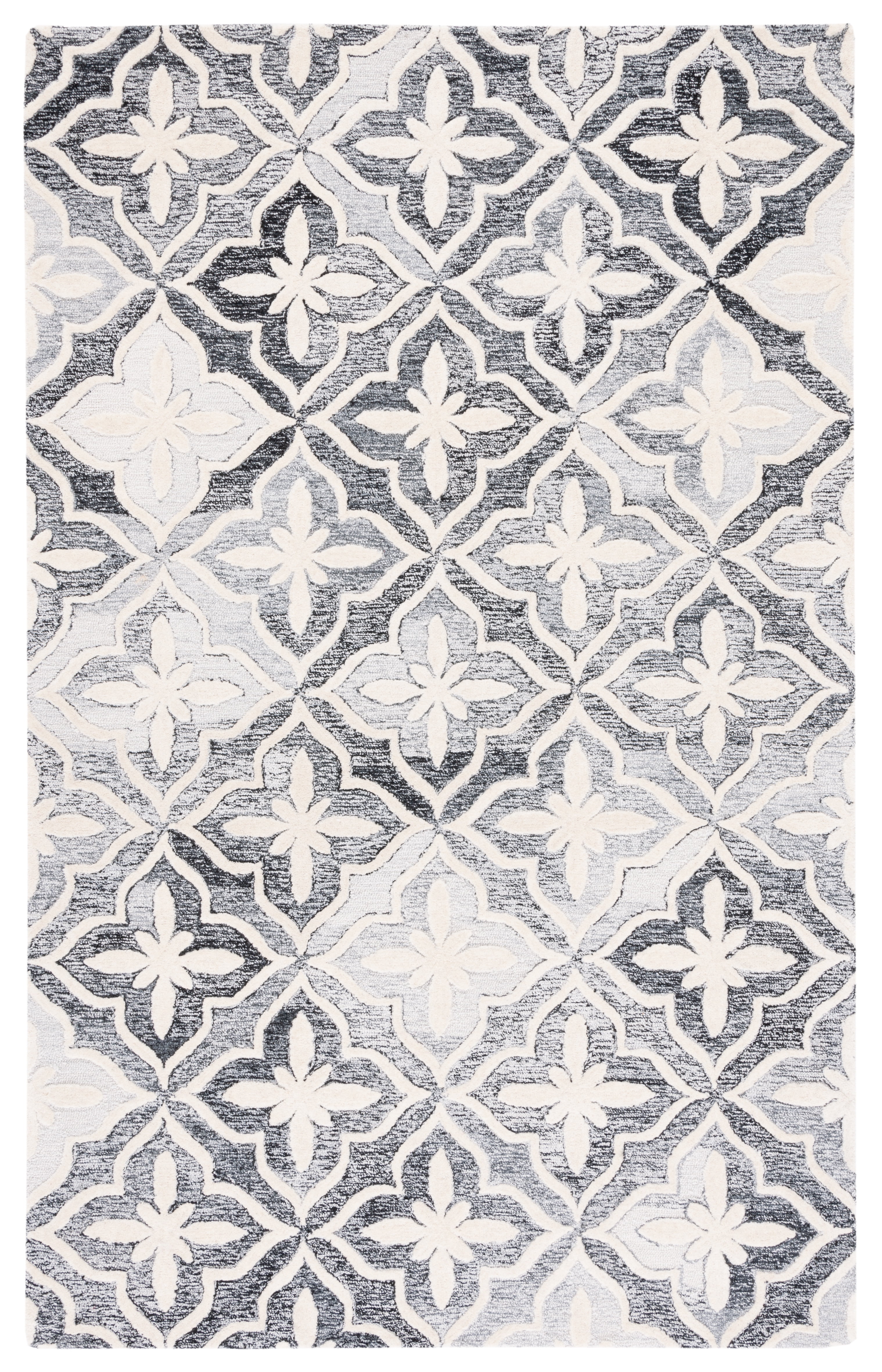 Safavieh Metro Ulric Geometric Area Rug, Black/Ivory, 8' x 10'