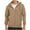 Khaki, variant on DPTALR Men's Solid Color Cargo Hooded Jacket with Multiple Pockets,Dropped Shoulder,Long Sleeved for Sports,Fitness Training,Dark Gray,XXXL