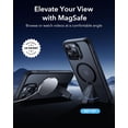 thumbnail image 2 of iPhone 16 Pro Max Case with Kickstand, Compatible with MagSafe, Magnetic Case iPhone 16 Pro Max, Fully Adjustable Flickstand, Military-Grade Protection, Boost Series, Clear,Magsafe Frosted Black, 2 of 5