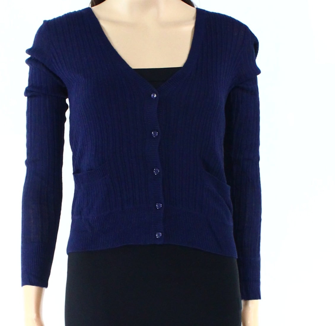 womens navy cardigan sweater