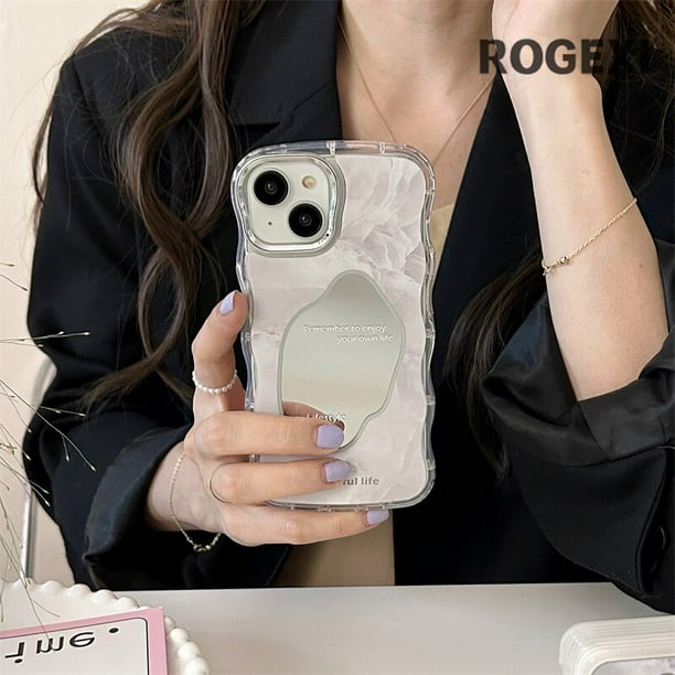 Fundas de silicona para teléfono ondulado para niñas zhangyuxiang LED