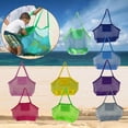 thumbnail image 1 of facefd Grand Sac à Jouets de Plage Sac en Filet pour Piscine Sac Anti-Sable Gris, 1 of 9