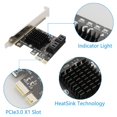 thumbnail image 5 of Tarjeta PCIe SATA, 4 puertos con 4 cables SATA, perfil bajo, Marvell esquí esquí Gafas de esquí, 5 of 5