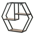 thumbnail image 5 of Madeleine Home Rectangle Mango Wood Floating Shelf, 26" L x 6" W x 23" H, Black, 5 of 12