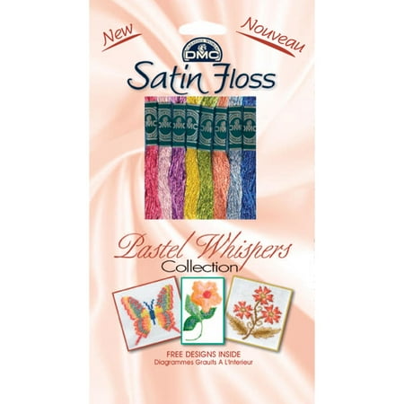 UPC: 0077540183135 | DMC Satin Floss Collection Pack 8.7yd 8/Pkg-Pastel Whispers