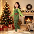 thumbnail image 2 of Family Matching Christmas Pajama Set, Christmas Tree Print Tops and Plaid Pants Soft Sleepwear Holiday Pjs Loungewear,2Y, 2 of 5