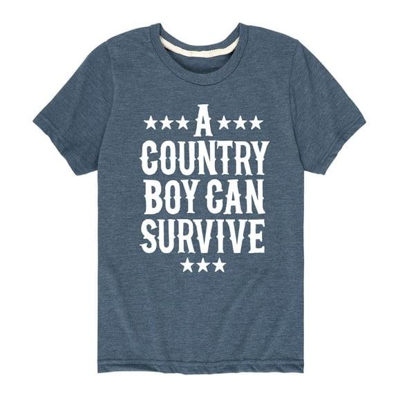 Country Casuals - Country Boy Can Survive - Toddler And Youth Short Sleeve T-Shirt